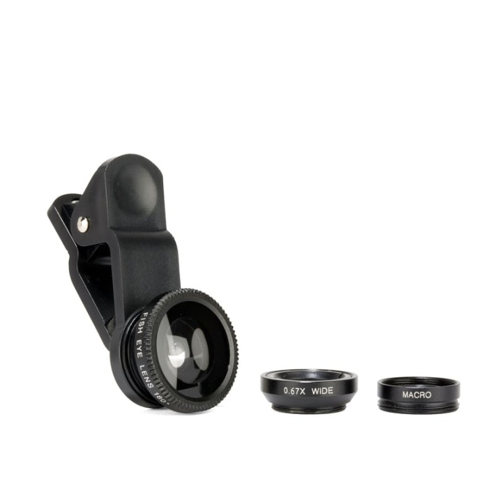 Kikkerland Phone Lens Kit S/3 in the group Sport, leisure & Hobby / Fun stuff / Smart home at TP E-commerce Nordic AB (C92621)