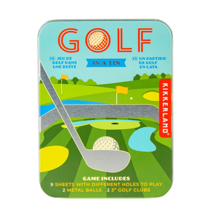 Kikkerland Golf in a tin in the group TOYS, KIDS & BABY PRODUCTS / Games / Table games at TP E-commerce Nordic AB (C92623)