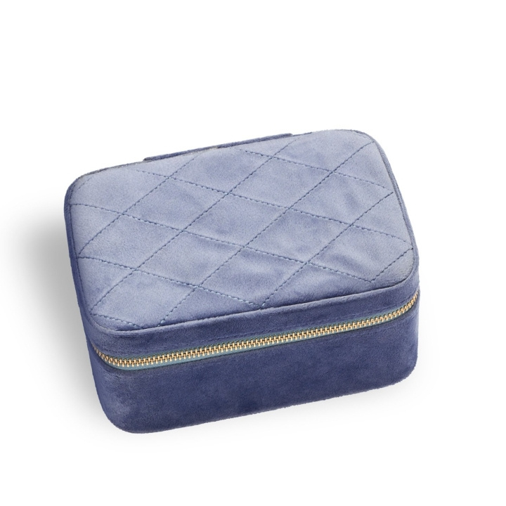 Gillian Jones Jewelry box Large - Blue velour in the group HOME, HOUSEHOLD & GARDEN / Interior / Strorage at TP E-commerce Nordic AB (C92627)