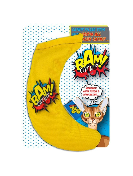 BAM! Toy with Catnip - 16 cm - Banana - (503319002006) in the group HOME, HOUSEHOLD & GARDEN / Pet Accessories / Cat at TP E-commerce Nordic AB (C92644)