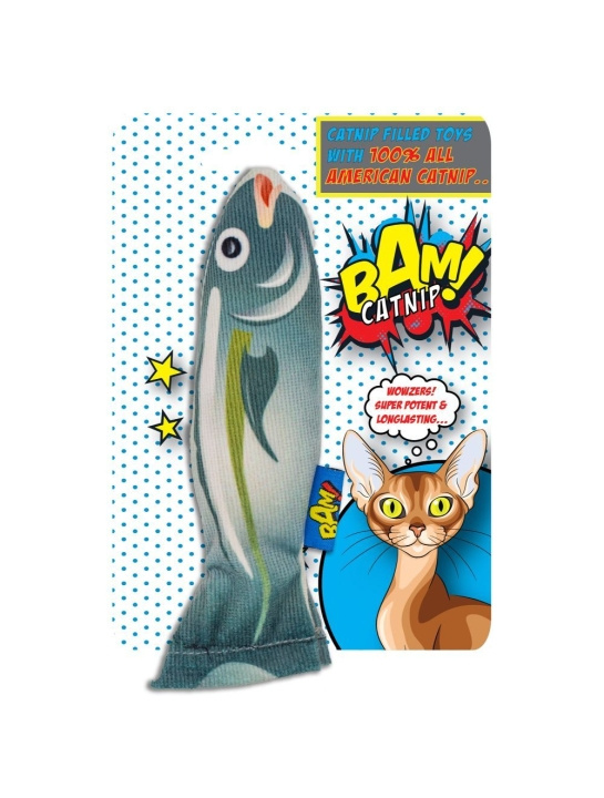 BAM! Toy with Catnip - 16 cm - Fish - (503319005943) in the group HOME, HOUSEHOLD & GARDEN / Pet Accessories / Cat at TP E-commerce Nordic AB (C92647)