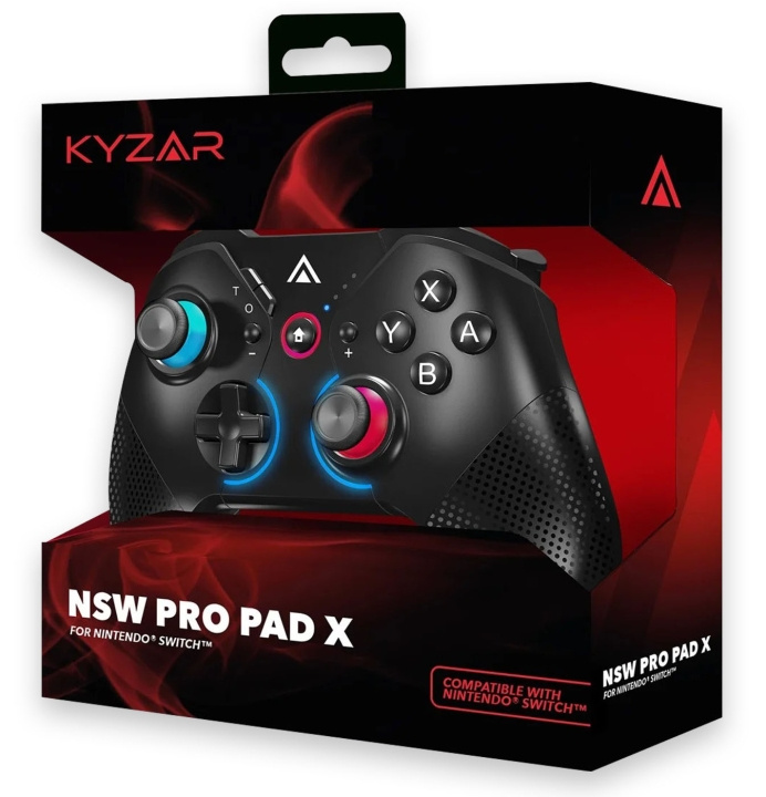 Kyzar Switch PRO Controller - Black in the group HOME ELECTRONICS / Game consoles & Accessories / Nintendo Switch / Accessories at TP E-commerce Nordic AB (C92698)