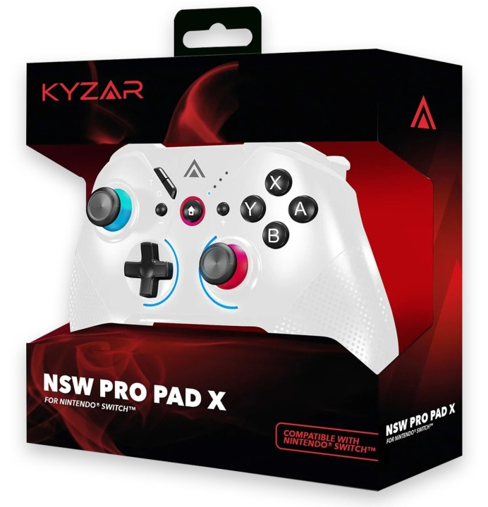 Kyzar Switch PRO Controller - White in the group HOME ELECTRONICS / Game consoles & Accessories / Nintendo Switch / Accessories at TP E-commerce Nordic AB (C92699)