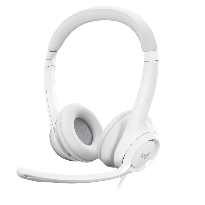 Logitech H390 Wired Headset for PC/Laptop, Stereo Headphones with Noise Cancelling Microphone, USB-A WHITE in the group COMPUTERS & PERIPHERALS / GAMING / Headset at TP E-commerce Nordic AB (C92701)