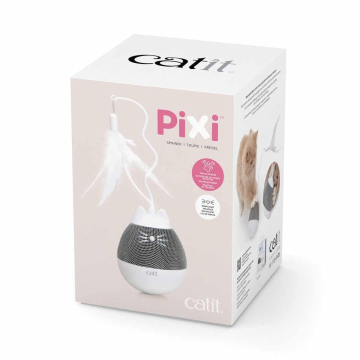 catit Pixi Spinner White & Grey - (787.0180) in the group HOME, HOUSEHOLD & GARDEN / Pet Accessories / Cat at TP E-commerce Nordic AB (C92885)