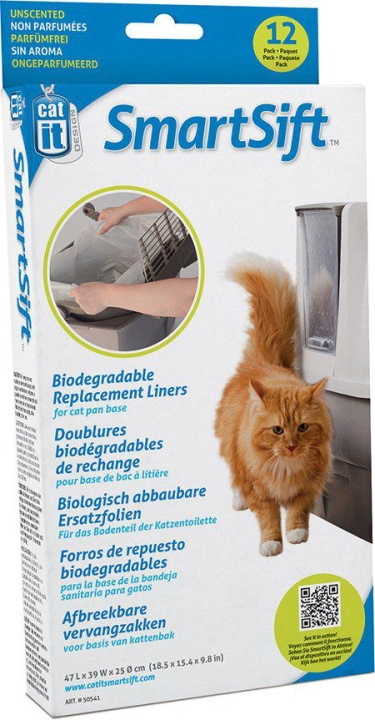 catit Biodegradable Replacement Liners (Top) Smart Sift 12St - (775.1074) in the group HOME, HOUSEHOLD & GARDEN / Pet Accessories / Cat at TP E-commerce Nordic AB (C92895)