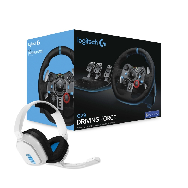 Logitech G29 Driving Force PS3/PS4/PS5 + Astro A10 Headset Bundle in the group HOME ELECTRONICS / Game consoles & Accessories / Sony PlayStation 5 at TP E-commerce Nordic AB (C92921)