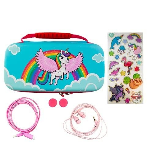 iMP TECH Over the Rainbow Unicorn Case 7-in-1 Switch Lite in the group HOME ELECTRONICS / Game consoles & Accessories / Nintendo Switch Lite at TP E-commerce Nordic AB (C93029)