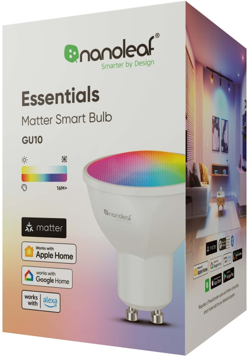 Nanoleaf Essentials Smart GU10 Matter (NF080B02-1GU10) in the group HOME ELECTRONICS / Lighting / LED lamps at TP E-commerce Nordic AB (C93045)