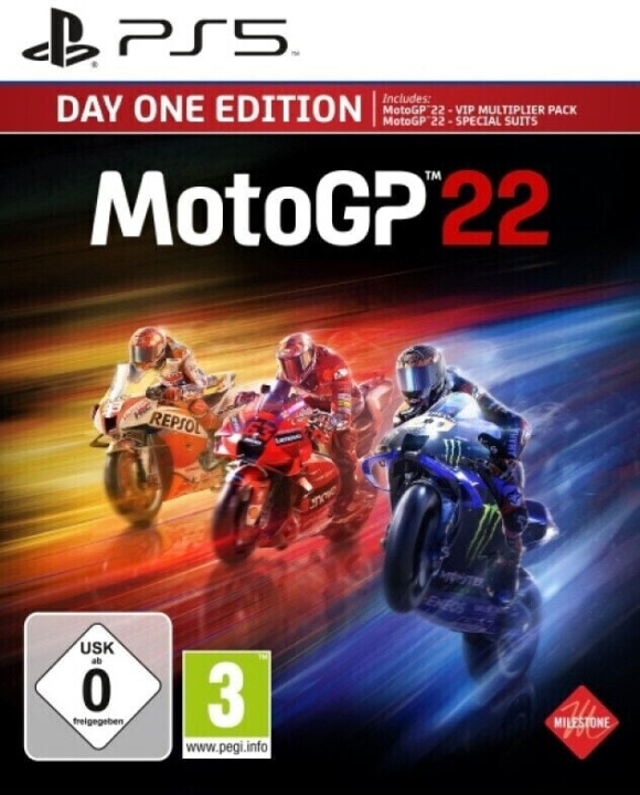 Milestone MotoGP 22 (Day 1 Edition) (DE/Multi in game) in the group HOME ELECTRONICS / Game consoles & Accessories / Sony PlayStation 5 at TP E-commerce Nordic AB (C93061)