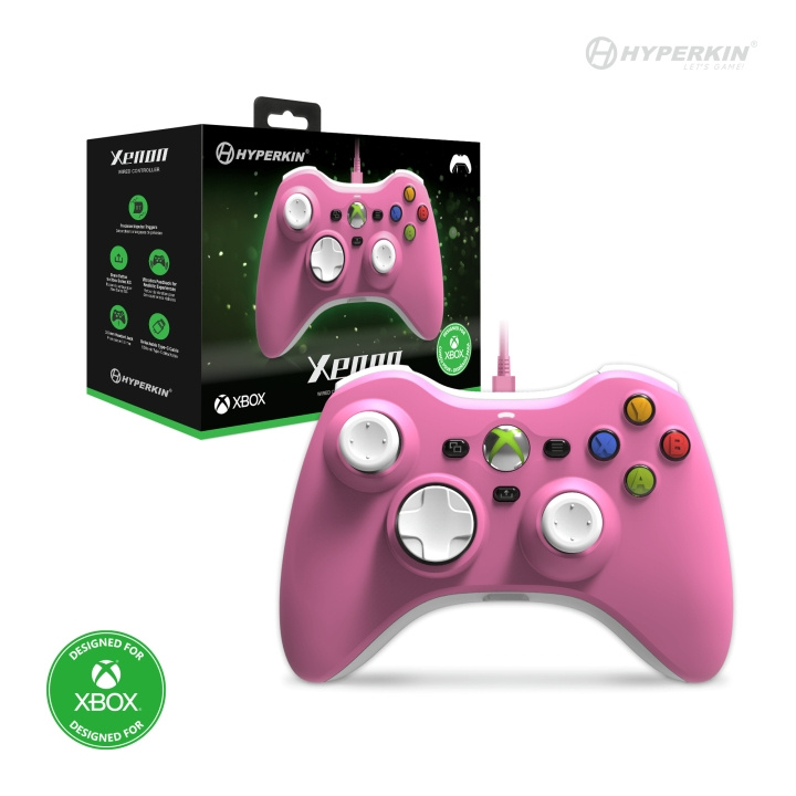 Hyperkin Xenon Wired Controller - Xbox X - S/Xbox1/PC (Pink) in the group HOME ELECTRONICS / Game consoles & Accessories / Xbox Series X at TP E-commerce Nordic AB (C93078)