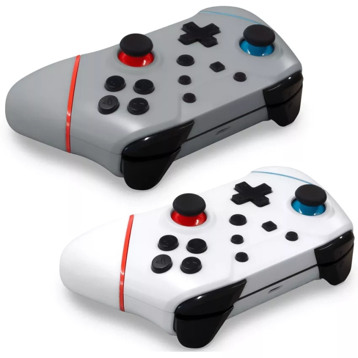 Hyperkin Nuchamp Wireless Controller - Switch/Oled (2in1 Pack) (White, Wizard Silver) in the group HOME ELECTRONICS / Game consoles & Accessories / Nintendo Switch / Accessories at TP E-commerce Nordic AB (C93086)