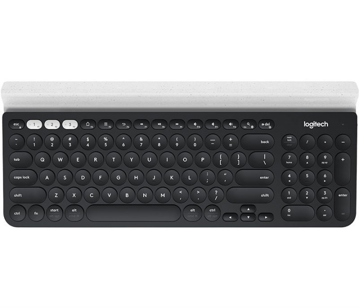 Logitech K780 Multi-Device Wireless Keyboard, Grey/White (Nordic) in the group COMPUTERS & PERIPHERALS / Mice & Keyboards / Keyboards / Wireless at TP E-commerce Nordic AB (C93144)