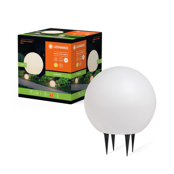 LEDVANCE Endura Hybrid Ball 2W - White in the group HOME, HOUSEHOLD & GARDEN / Electricity & Lighting / Outdoor lighting at TP E-commerce Nordic AB (C93231)