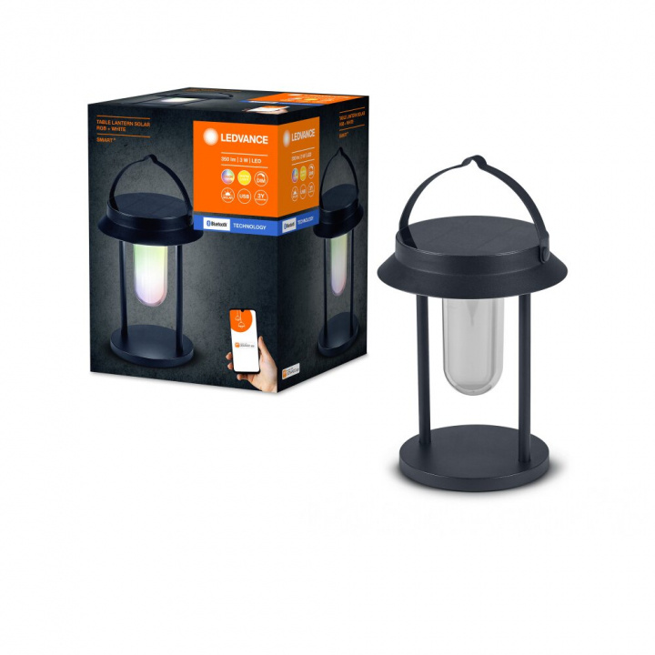 LEDVANCE SMART+ BT Table Lantern Solar RGB + W in the group HOME, HOUSEHOLD & GARDEN / Electricity & Lighting / Outdoor lighting at TP E-commerce Nordic AB (C93236)