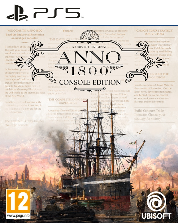 Ubisoft Anno 1800 in the group HOME ELECTRONICS / Game consoles & Accessories / Sony PlayStation 5 / Games at TP E-commerce Nordic AB (C93295)