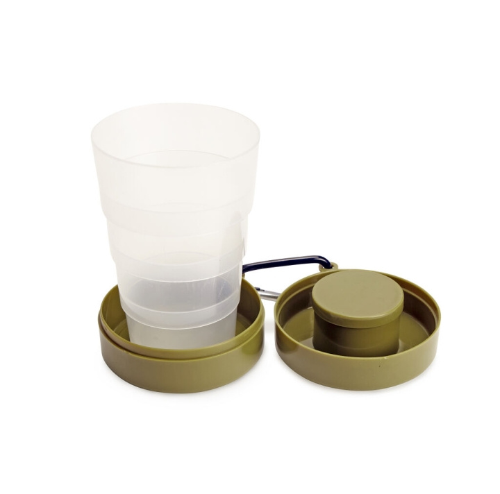 Kikkerland Collapsible Tumbler w Pill Compart (CU340) in the group Sport, leisure & Hobby / Outdoor recreation / Outdoor recreation gadgets at TP E-commerce Nordic AB (C93298)