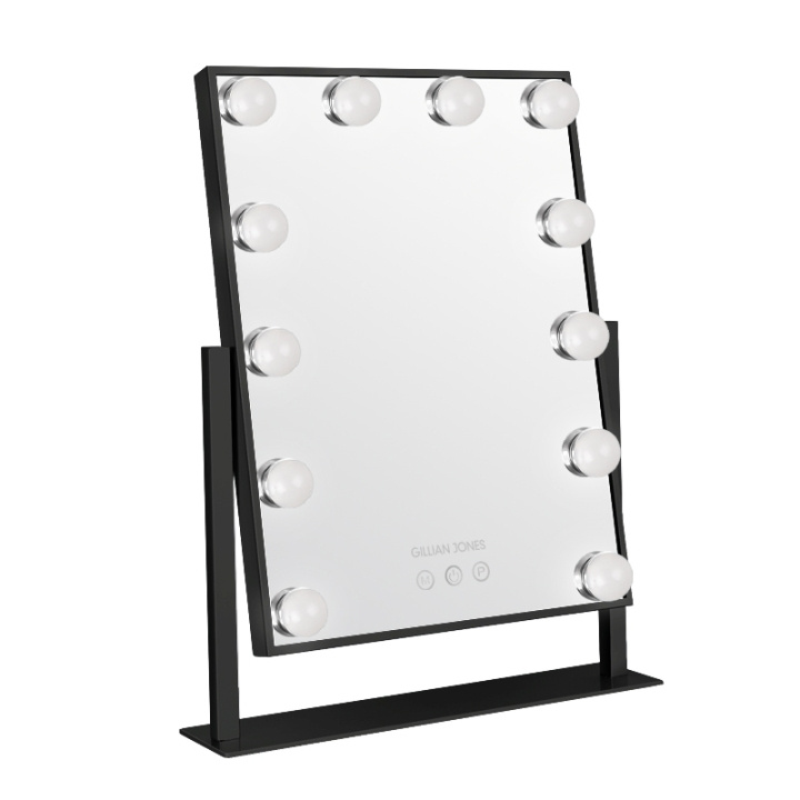 Gillian Jones LED Light Hollywood Mirror Black in the group BEAUTY & HEALTH / Makeup / Make up mirror at TP E-commerce Nordic AB (C93311)