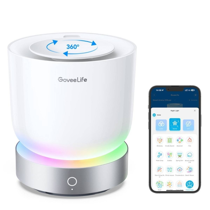 Govee life - Smart Aroma Diffuser RGBIC+White Noise in the group HOME, HOUSEHOLD & GARDEN / Smart home / Smart Lights at TP E-commerce Nordic AB (C93327)