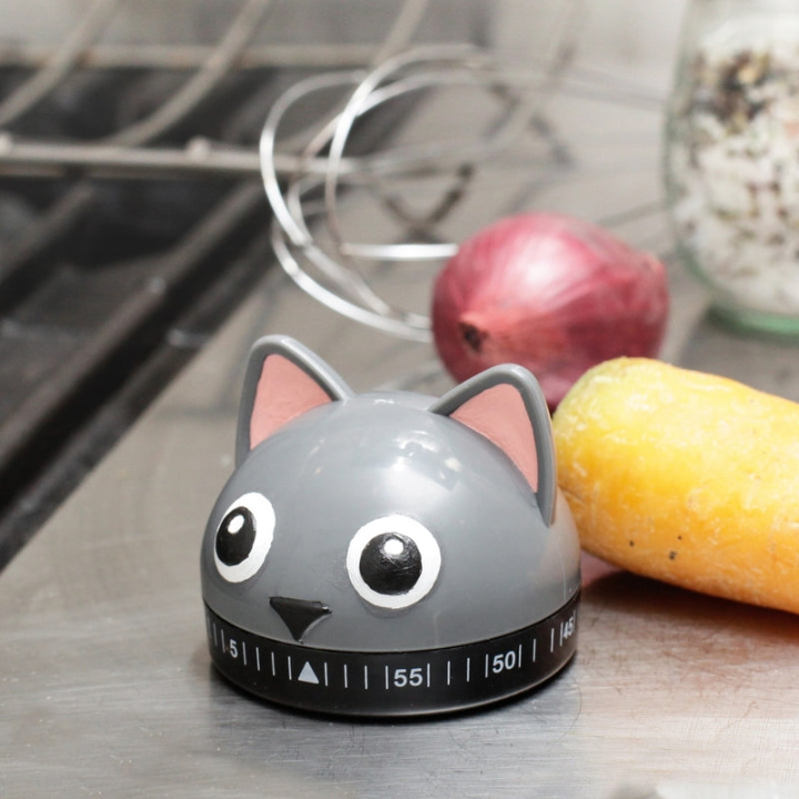 Kikkerland Kitchen Timer Cat in the group HOME, HOUSEHOLD & GARDEN / Kitchen utensils / Other kitchen tools at TP E-commerce Nordic AB (C93337)