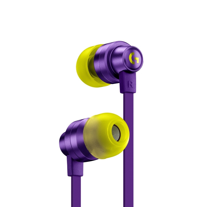 Logitech G333 In-ear Gaming Headphones Purple in the group COMPUTERS & PERIPHERALS / GAMING / Headset at TP E-commerce Nordic AB (C93353)