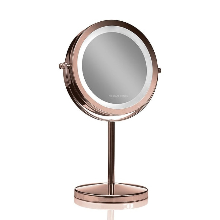 Gillian Jones Table mirror with LED light and touch function Copper in the group BEAUTY & HEALTH / Makeup / Make up mirror at TP E-commerce Nordic AB (C93363)