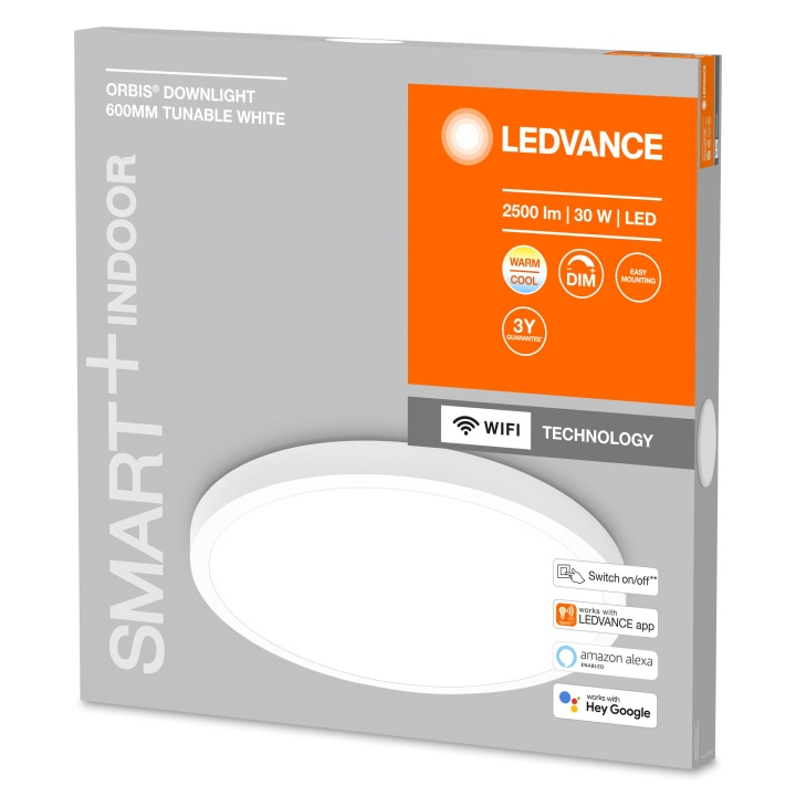 LEDVANCE Smart+ Downlight Surface - Turnable White 60cm - Wi-Fi in the group HOME, HOUSEHOLD & GARDEN / Smart home / Smart Lights at TP E-commerce Nordic AB (C93364)