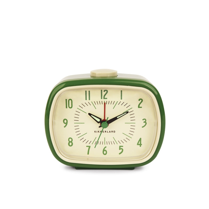 Kikkerland Retro Alarm Clock + Green in the group HOME, HOUSEHOLD & GARDEN / Watches & Counters / Alarmclocks at TP E-commerce Nordic AB (C93389)