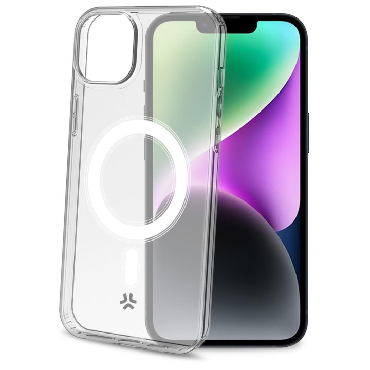 Celly Gelskinmag TPU Cover MagSafe-kompatibelt iPhone 15 Transparent in the group SMARTPHONE & TABLETS / Phone cases / Apple / iPhone 15 at TP E-commerce Nordic AB (C93491)