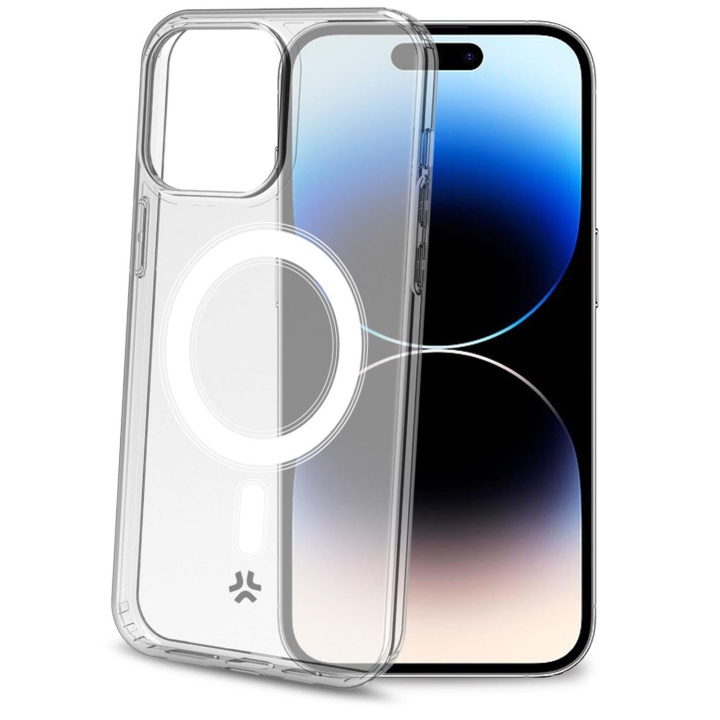 Celly Gelskinmag TPU Cover MagSafe-kompatibelt iPhone 15 Pro Transparent in the group SMARTPHONE & TABLETS / Phone cases / Apple / iPhone 15 at TP E-commerce Nordic AB (C93492)