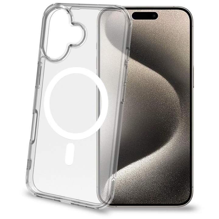 Celly Gelskinmag TPU Cover MagSafe-kompatibelt iPhone 16 Transparent in the group SMARTPHONE & TABLETS / Phone cases / Apple / iPhone 16 at TP E-commerce Nordic AB (C93501)