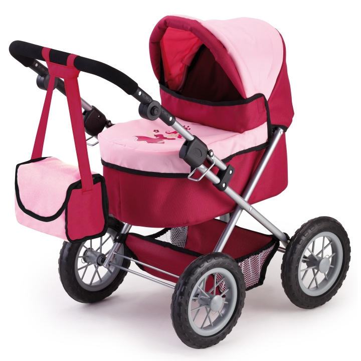 Bayer Dolls Pram - Trendy - Red/Pink (13014AA) in the group TOYS, KIDS & BABY PRODUCTS / Toys / Docks & Accessories at TP E-commerce Nordic AB (C93620)