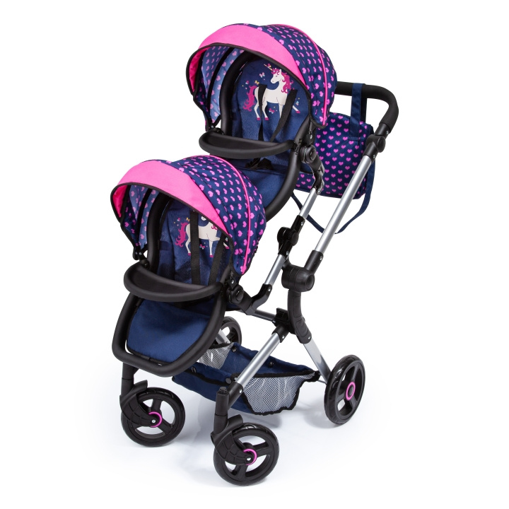 Bayer Twin Pram - Neo - Purple (26254AA) in the group TOYS, KIDS & BABY PRODUCTS / Toys / Docks & Accessories at TP E-commerce Nordic AB (C93625)