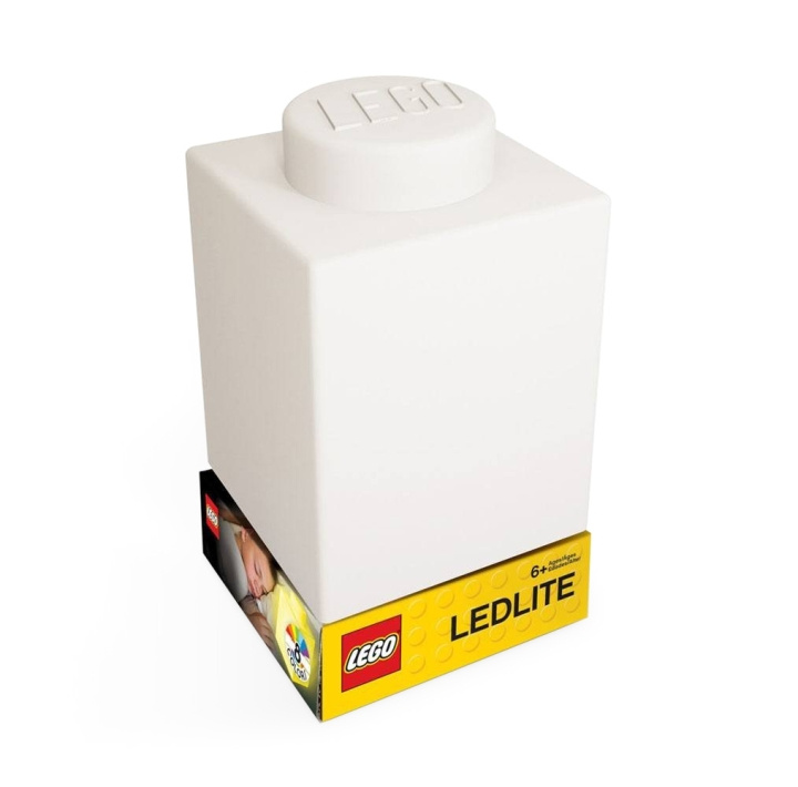 LEGO - Night Light w/LED - Silicone Brick - White in the group TOYS, KIDS & BABY PRODUCTS / Children\'s room / Baby lamps / Nightlights at TP E-commerce Nordic AB (C93645)