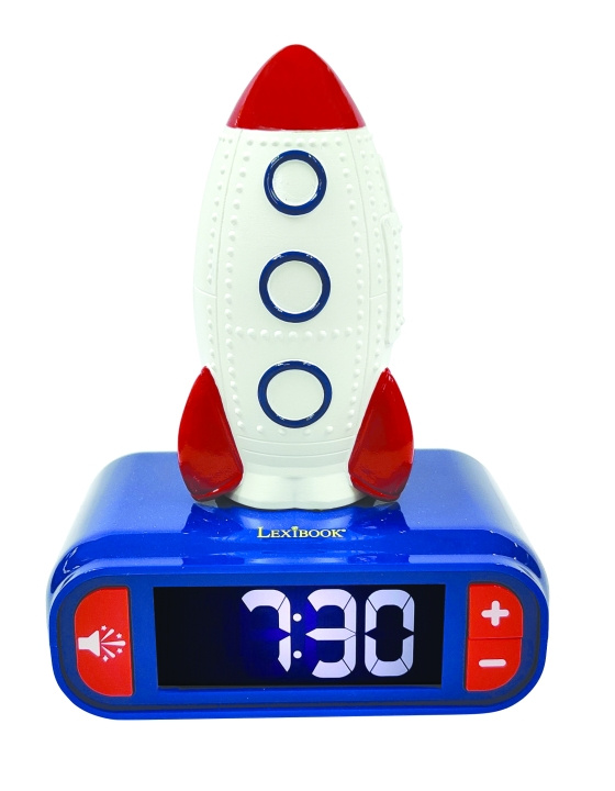 Lexibook Alarm Clock with Rocket 3D Night Light (RL800SPC) in the group HOME, HOUSEHOLD & GARDEN / Watches & Counters / Alarmclocks at TP E-commerce Nordic AB (C93666)