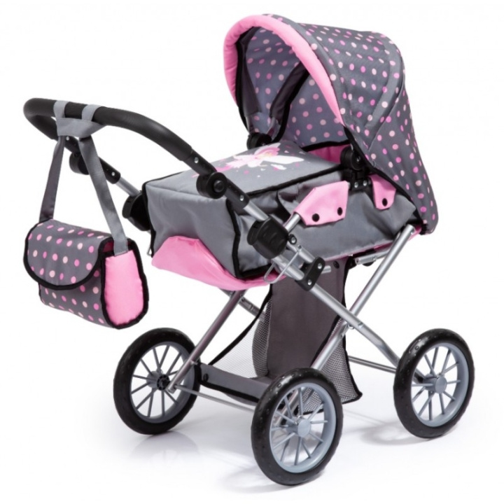 Bayer Dolls Pram - City Star - Grey & Pink (13666AA) in the group TOYS, KIDS & BABY PRODUCTS / Toys / Docks & Accessories at TP E-commerce Nordic AB (C93701)