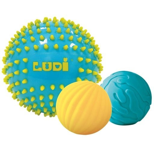 LUDI Sensory ball set - Blue (LU30021) in the group TOYS, KIDS & BABY PRODUCTS / Baby toys / Activity toys at TP E-commerce Nordic AB (C93822)