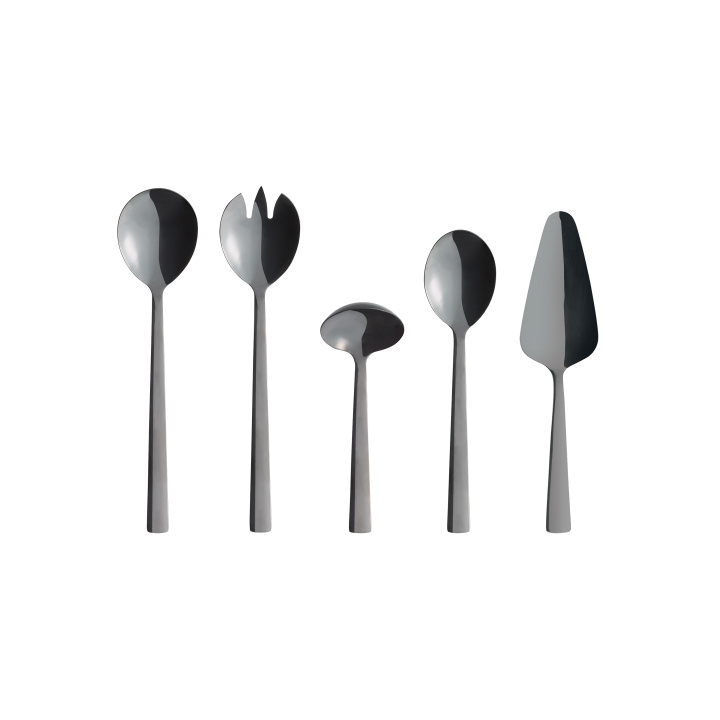 RAW Cutlery set - Dishwasher safe - Black - 5 pcs (14797) in the group HOME, HOUSEHOLD & GARDEN / Kitchen utensils / Other kitchen tools at TP E-commerce Nordic AB (C93847)