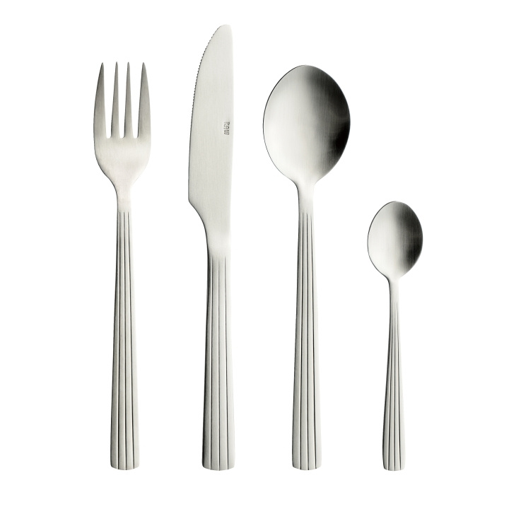 RAW Cutlery 16 pcs giftbox - Matte steel (14662) in the group HOME, HOUSEHOLD & GARDEN / Kitchen utensils / Other kitchen tools at TP E-commerce Nordic AB (C93932)