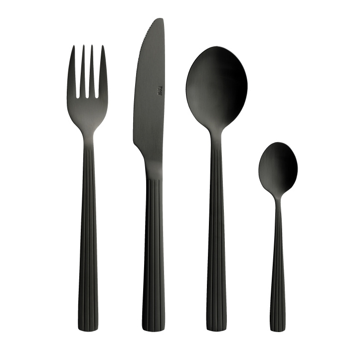 RAW Cutlery 48 pcs giftbox - Matte black (14671) in the group HOME, HOUSEHOLD & GARDEN / Kitchen utensils / Other kitchen tools at TP E-commerce Nordic AB (C93936)