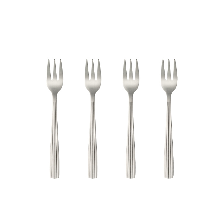 RAW 4 pcs - Cakeforks - Matte steel (14658) in the group HOME, HOUSEHOLD & GARDEN / Kitchen utensils / Other kitchen tools at TP E-commerce Nordic AB (C93942)