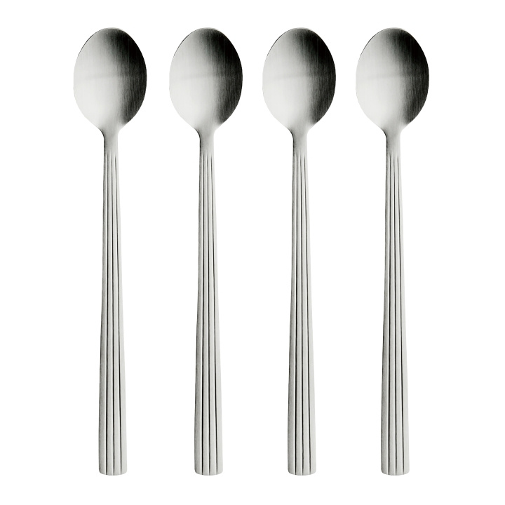 RAW 4 pcs - Long ice spoons - Matte steel (14646) in the group HOME, HOUSEHOLD & GARDEN / Kitchen utensils / Other kitchen tools at TP E-commerce Nordic AB (C93943)