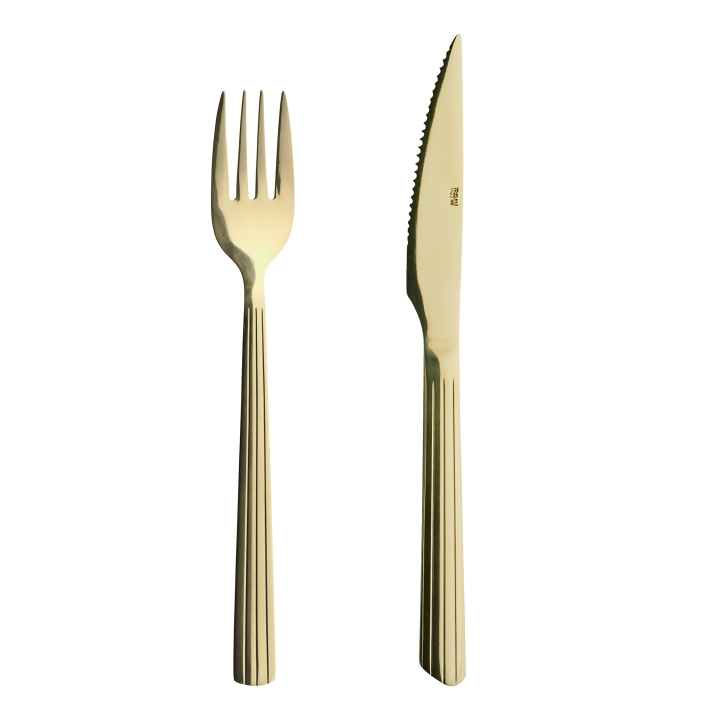 RAW 8 pcs - Steakset - Gold (14641) in the group HOME, HOUSEHOLD & GARDEN / Kitchen utensils / Other kitchen tools at TP E-commerce Nordic AB (C93944)