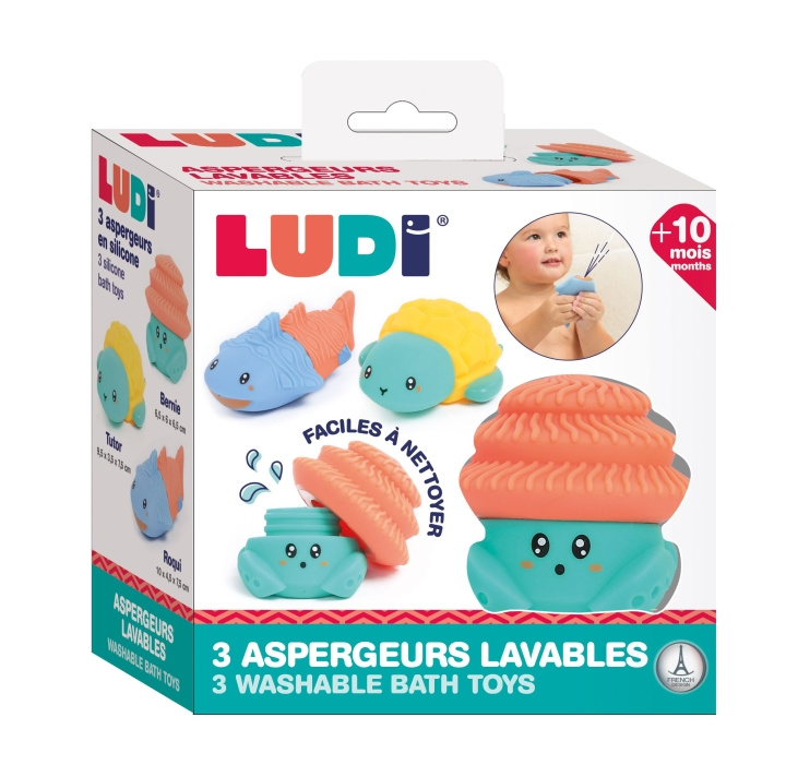 LUDI Bath animals - 3 pcs - LU40074 in the group TOYS, KIDS & BABY PRODUCTS / Baby Gadgets / Bath at TP E-commerce Nordic AB (C93974)