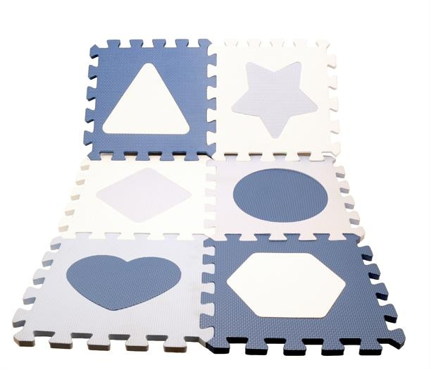 Magni Floor puzzle in foam w. shapes - Blue ( 2513 ) in the group TOYS, KIDS & BABY PRODUCTS / Children\'s room / Playmats at TP E-commerce Nordic AB (C93990)