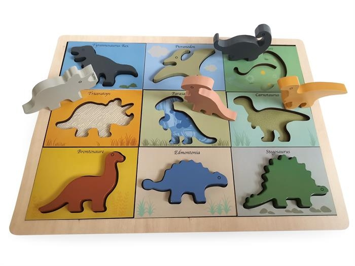 Magni Dino puzzle in wood 100% - 3275 in the group Sport, leisure & Hobby / Hobby / Puzzle at TP E-commerce Nordic AB (C94108)