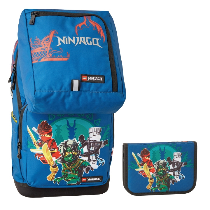 LEGO School LEGO - Optimo Starter School Bag W. Gym Bag & Pencil Case - Ninjago Blue (20254-2303) in the group TOYS, KIDS & BABY PRODUCTS / Travel / Bags for kids / Backpacks at TP E-commerce Nordic AB (C94151)