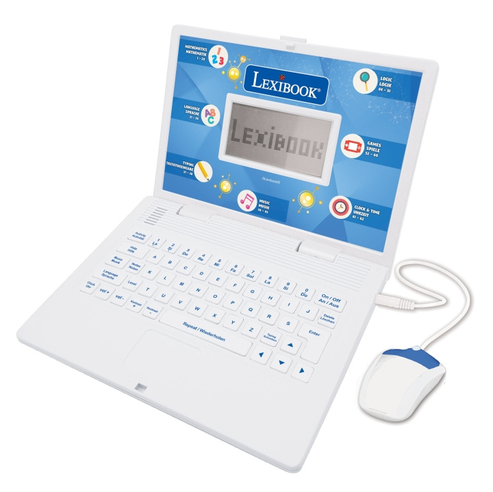 Lexibook Bilingual Educational Laptop – 124 activities (DE/EN) (JC598i3) in the group TOYS, KIDS & BABY PRODUCTS / Toys / Electronics & Media / Interactive toys at TP E-commerce Nordic AB (C94171)