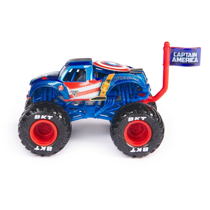 Monster Jam 1:64 Marvel Single-Captain America (6071333) in the group TOYS, KIDS & BABY PRODUCTS / Toys / Toy cars at TP E-commerce Nordic AB (C94213)