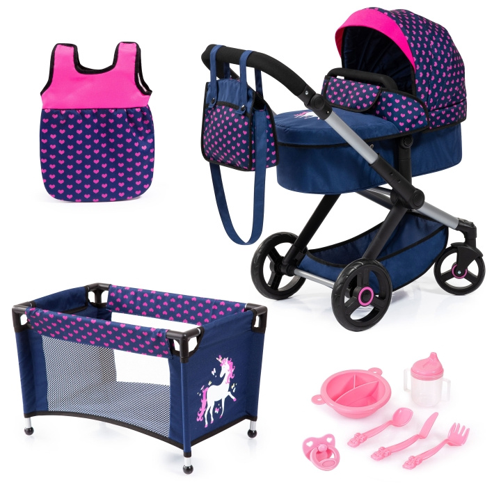 Bayer Dolls pram Xeo mega set (17054AB) in the group TOYS, KIDS & BABY PRODUCTS / Toys / Docks & Accessories at TP E-commerce Nordic AB (C94222)